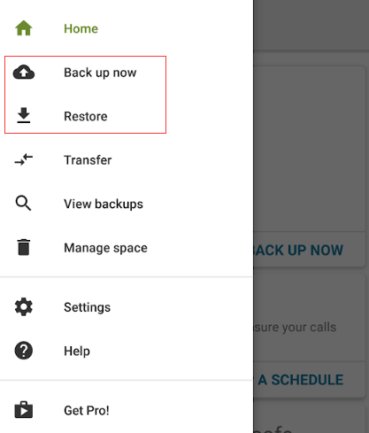 Backup e restauração