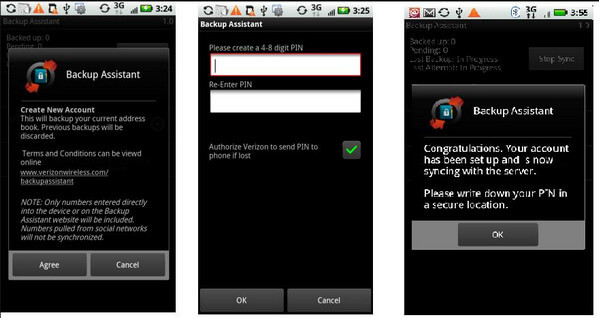 Backup de contatos da Motorola com o Backup Assistant