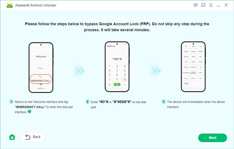 Configurações de chamada de emergência