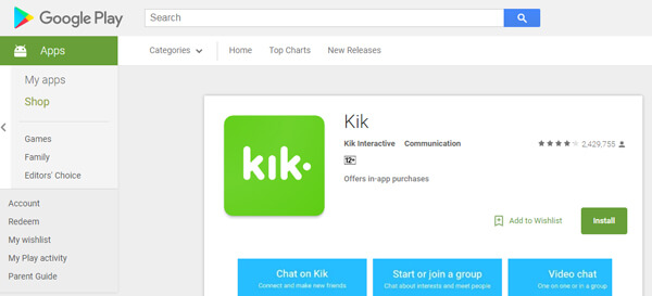 Kik Mensageiro Apk