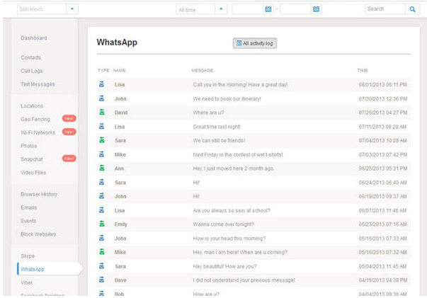 Faça configurações no mSpy