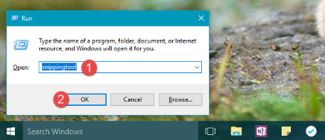 Ferramenta de recorte Windows 10