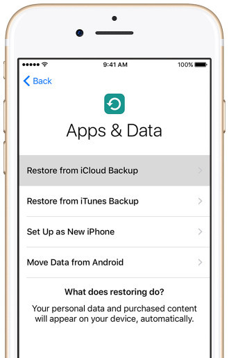 Restaurar o iPhone do iCloud Backup