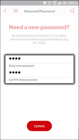 Alterar a senha do correio de voz da Verizon