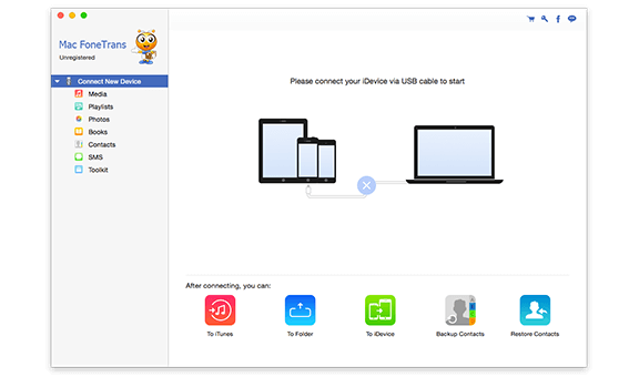 Kit de ferramentas de software BD para Mac - Mac FoneTrans