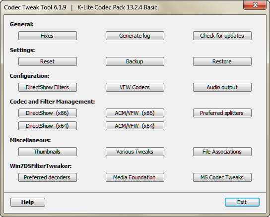 Codec para reproduzir M2TS