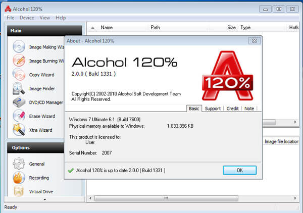 % De álcool 120