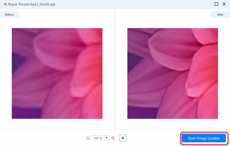 Imagens de comparação