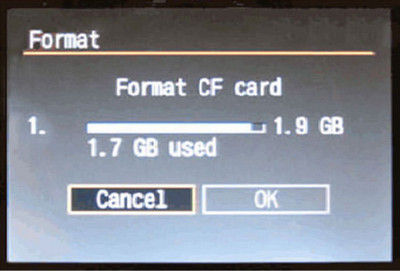 Formate o cartão SD na câmera