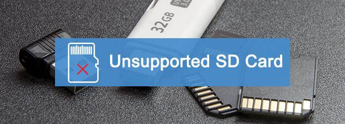 O cartão SD está em branco ou o sistema de arquivos não é compatível