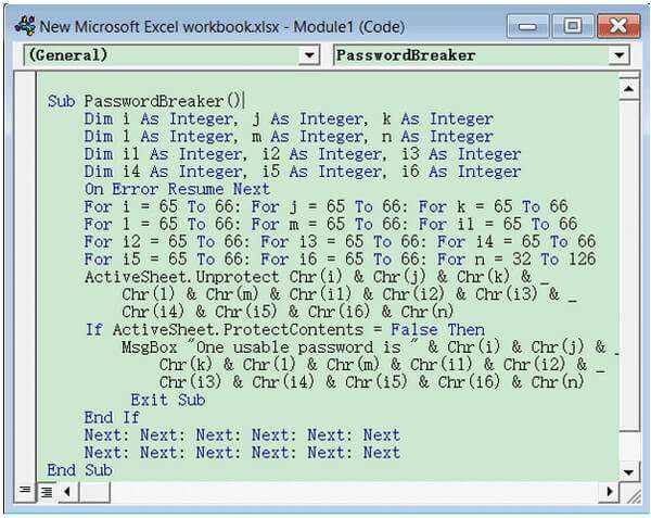 Código VBA