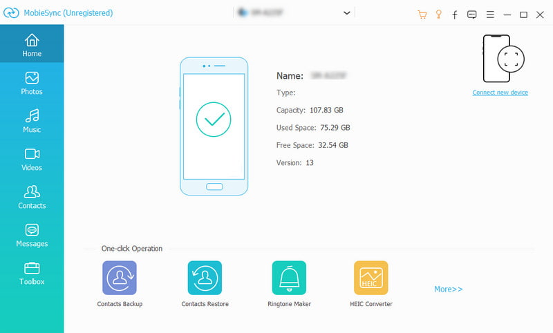 Dispositivo de conexão Aiseesoft MobieSync QR USB