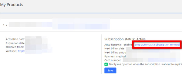 2Checkout Cancelar Assinatura