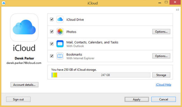 Como excluir a conta do iCloud do computador