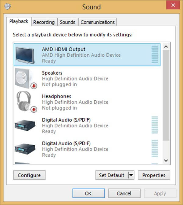 Saída de Áudio HDMI