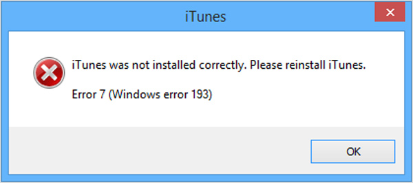 Erro do iTunes 7