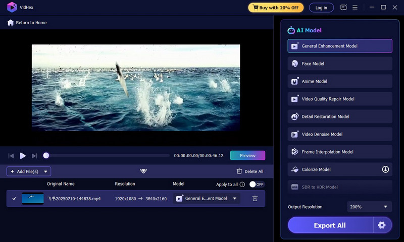 Modelo de aprimoramento geral Vidhex