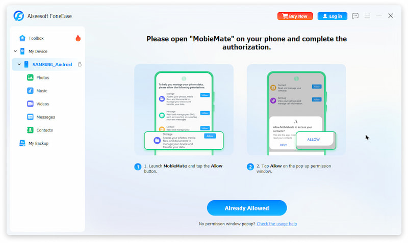 Firmware de autorização do Android