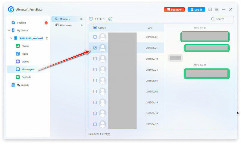 Selecione Transferir arquivo