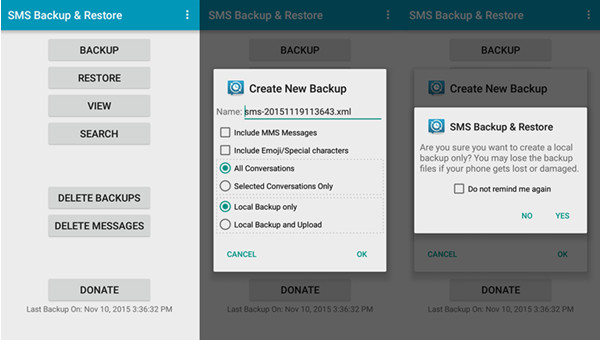 Criar backup de SMS no Android