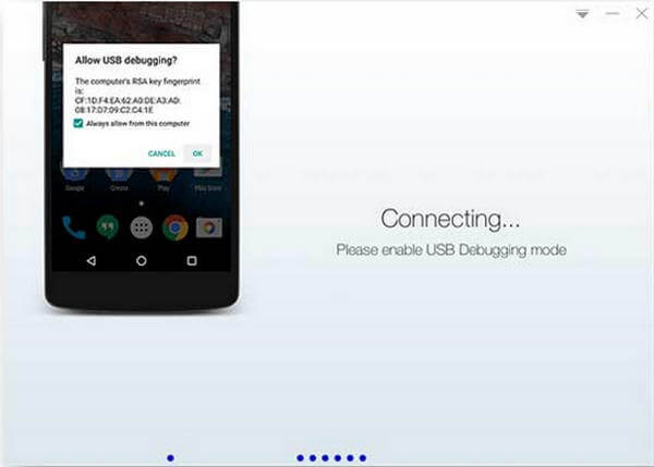 Conecte o Samsung Note e execute o Kingo Root