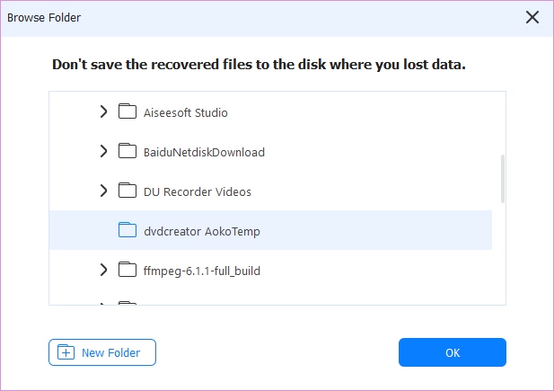Recuperação de USB SD Ok Salvar