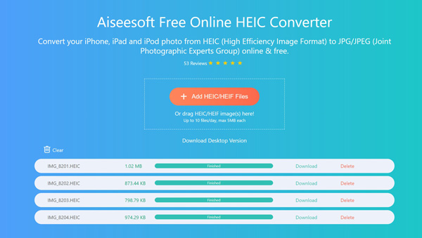 Converter imagens HEIC on-line