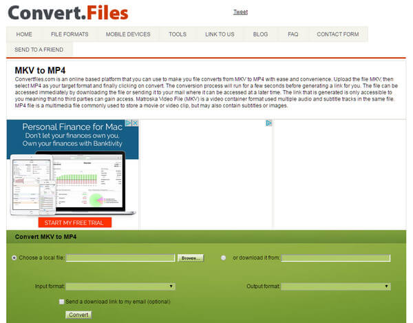 Conversor MKV para MP4 online