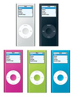 A segunda geração do iPod nano