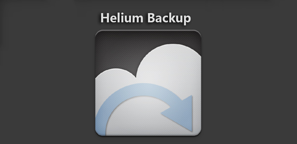 Aplicativo de backup de hélio