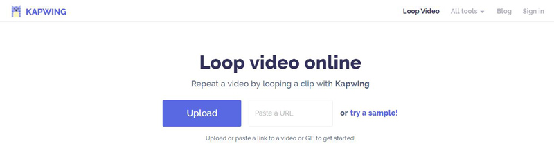 Faça um loop em um vídeo on-line