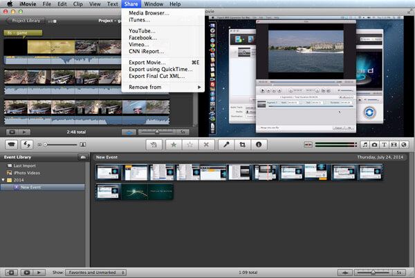 Exportar Projeto no iMovie