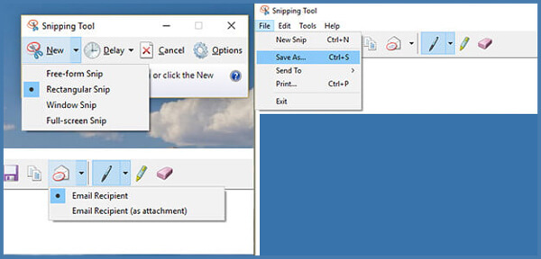 Captura de tela em um Windows 7