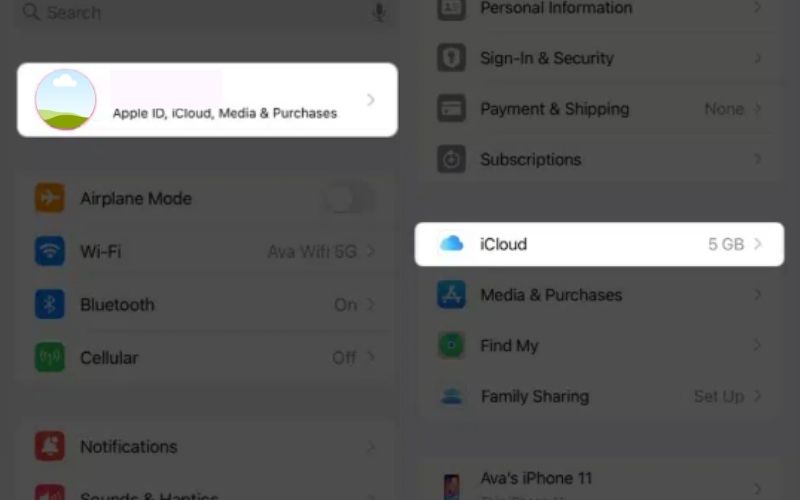 Acesse o Icloud