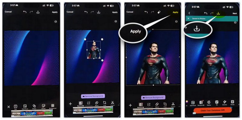 Adicionar pessoa à imagem no Picsart para celular