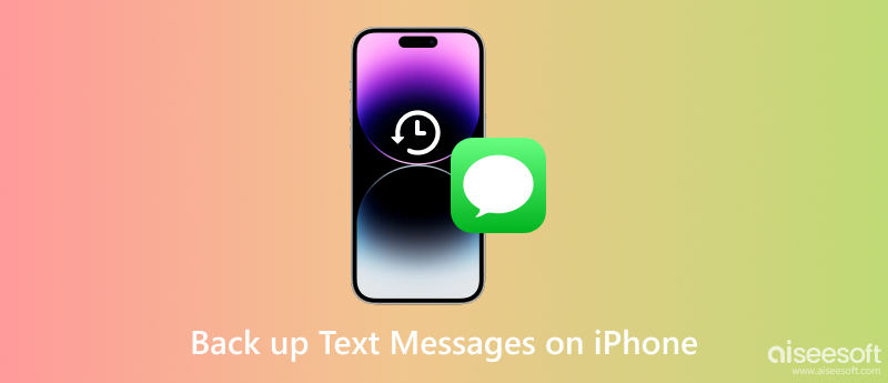 Fazer backup de mensagens de texto no iPhone