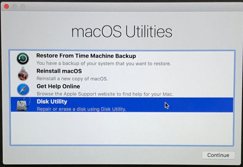 Recuperação Mac OS