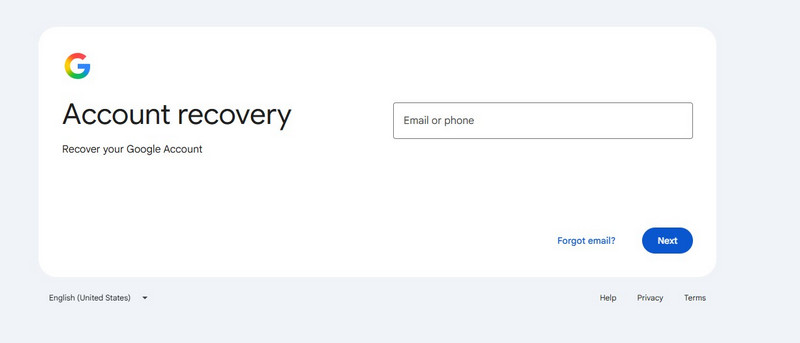 Recuperação do Google