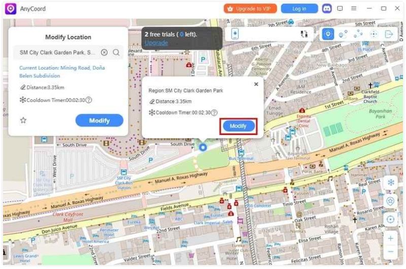 Clique em Confirmar Modificar