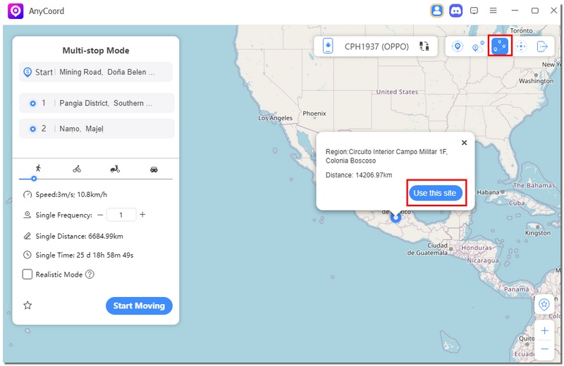Clique em Usar este site