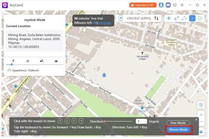 Modo de clique do mouse
