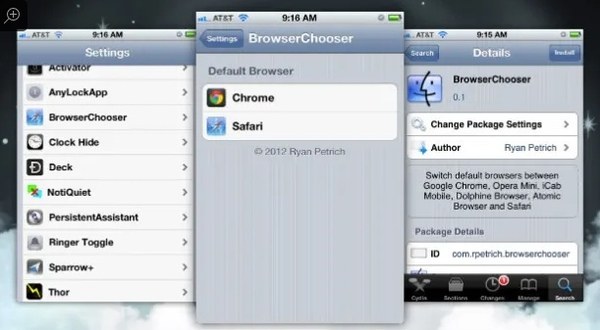 Alterar navegador padrão no iPhone