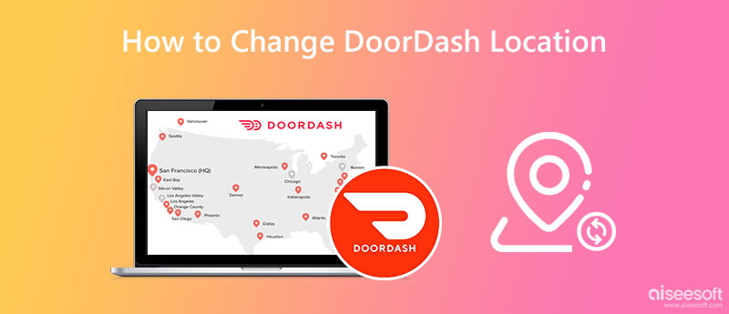 Alterar localização no DoorDash