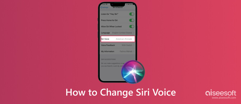 Alterar voz da Siri