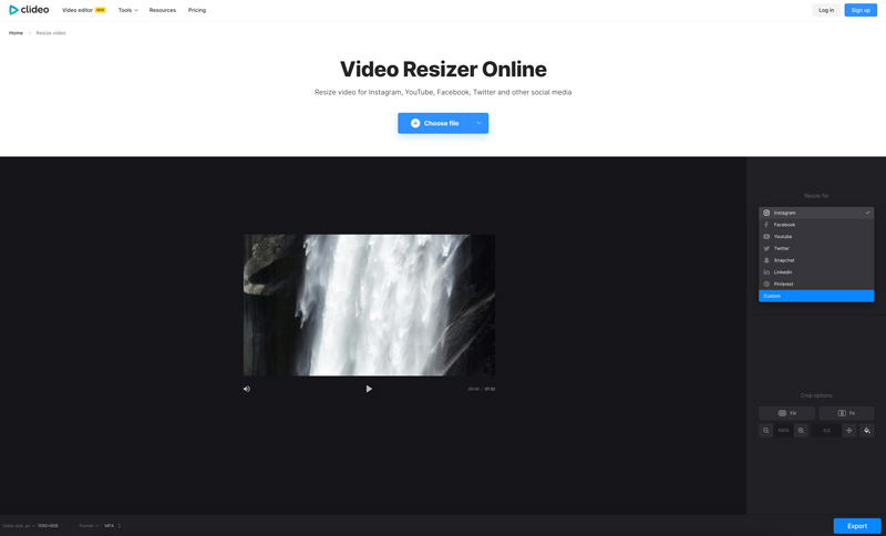 Change Video Resolution Online Clideo