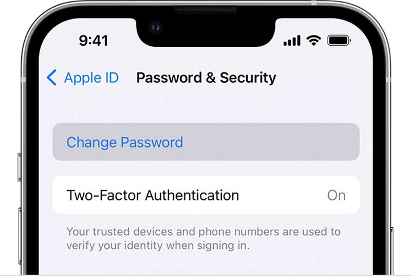 Apple ID Passsword iPhone