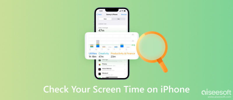 Verifique o tempo da tela no iPhone
