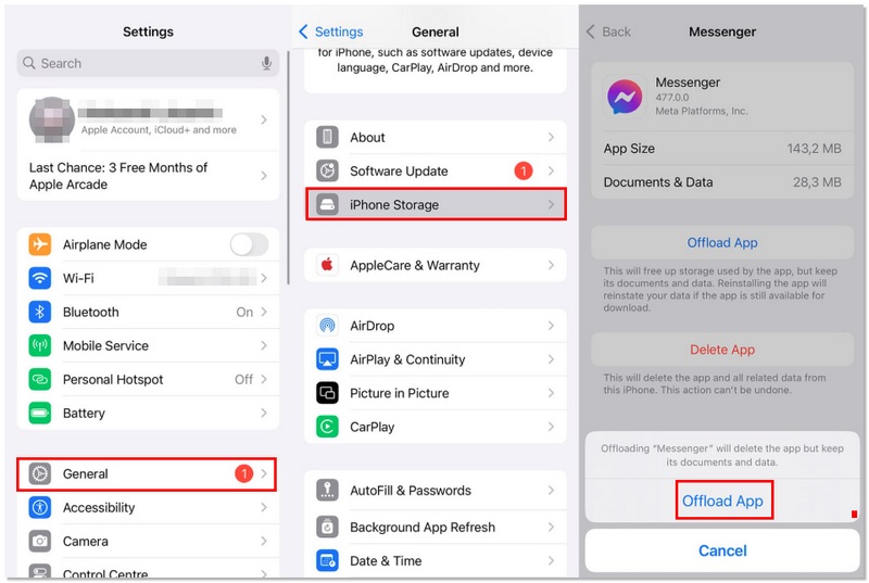 Desinstale o aplicativo