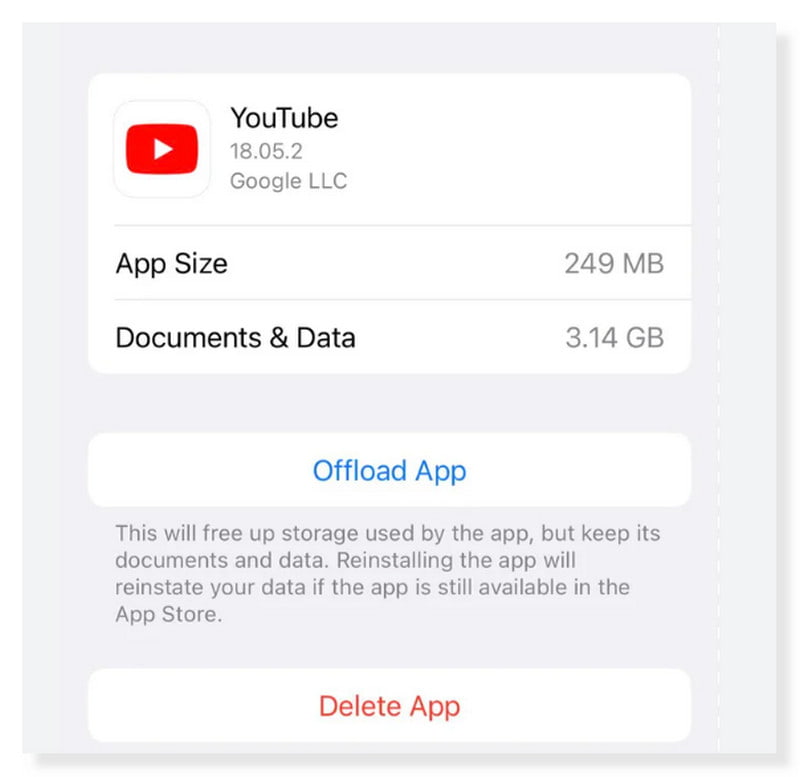 Limpar cache do aplicativo de descarregamento do YouTube