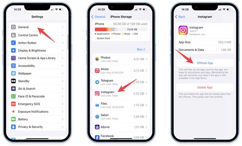 Aplicativo para liberar espaço de armazenamento no iPhone Instagram